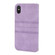 iPhone XS Max Embossed Striped Magnetic Buckle PU + TPU Horizontal Flip Leather Case with Holder & Card Slot & Wallet & Photo Frame & Sling - Purple