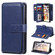 iPhone XS Max Multifunctional Magnetic Copper Buckle Horizontal Flip Solid Color Leather Case with 10 Card Slots & Wallet & Holder & Photo Frame - Dark Blue