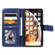 iPhone XS Max Multifunctional Magnetic Copper Buckle Horizontal Flip Solid Color Leather Case with 10 Card Slots & Wallet & Holder & Photo Frame - Dark Blue