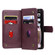 iPhone XS Max Multifunctional Magnetic Copper Buckle Horizontal Flip Solid Color Leather Case with 10 Card Slots & Wallet & Holder & Photo Frame - Wine Red
