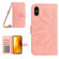 iPhone XS Max Skin Feel Sun Flower Pattern Flip Leather Phone Case with Lanyard - Pink