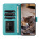 iPhone XS Max Cat Embossing Pattern Leather Phone Case with Lanyard - Blue