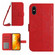iPhone XS Max Skin Feel Sun Flower Pattern Flip Leather Phone Case with Lanyard - Red