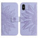 iPhone XS Max Skin Feel Sun Flower Pattern Flip Leather Phone Case with Lanyard - Purple