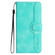 iPhone XS Max Heart Pattern Skin Feel Leather Phone Case - Light Blue