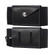 Ultra-thin Elasticity Mobile Phone Leather Case Waist Bag 5.5-6.5 inch Phones, Size: M - Black