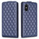 iPhone XS Max Diamond Lattice Vertical Flip Leather Phone Case - Blue