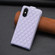 iPhone XS Max Diamond Lattice Vertical Flip Leather Phone Case - Purple