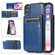 iPhone XS Max Solid Color PC + TPU Protective Case with Holder & Card Slots - Blue