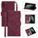 iPhone XS Max Zipper Multi-card Slots Horizontal Flip PU Leather Case with Holder & Card Slots & Wallet & Lanyard & Photo Frame - Wine Red