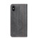 iPhone XS Max Grid Texture Magnetic PU + TPU Horizontal Flip Leather Case with Holder & Card Slot - Grey