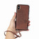 iPhone XS Max  Mandala Embossed Magnetic Cloth PU + TPU + PC Case with Holder & Card Slots & Wallet & Photo Frame & Strap - Brown