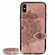 iPhone XS Max  Mandala Embossed Magnetic Cloth PU + TPU + PC Case with Holder & Card Slots & Wallet & Photo Frame & Strap - Rose Gold