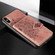 iPhone XS Max  Mandala Embossed Magnetic Cloth PU + TPU + PC Case with Holder & Card Slots & Wallet & Photo Frame & Strap - Rose Gold