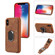 iPhone XS Max Armor Ring Wallet Back Cover Phone Case - Brown