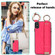 iPhone XS Max Non-slip Full Coverage Ring PU Phone Case with Wristband - Rose Red