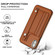 iPhone XS Max Shockproof Leather Phone Case with Wrist Strap - Brown
