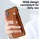 iPhone XS Max Shockproof Leather Phone Case with Wrist Strap - Brown