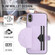 iPhone XS Max Shockproof Leather Phone Case with Card Holder - Purple