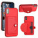 iPhone XS Max Shockproof Leather Phone Case with Card Holder - Red