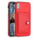 iPhone XS Max Shockproof Leather Phone Case with Card Holder - Red