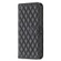 iPhone XS Max Diamond Lattice Wallet Leather Flip Phone Case - Black