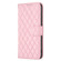 iPhone XS Max Diamond Lattice Wallet Leather Flip Phone Case - Pink