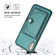 iPhone XS Max Shockproof Leather Phone Case with Card Holder - Green