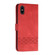iPhone XS Max Cubic Skin Feel Flip Leather Phone Case - Red