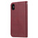 iPhone XS Max Knead Skin Texture Horizontal Flip Leather Case with Photo Frame & Holder & Card Slots & Wallet - Wine Red