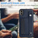 iPhone XS Max Shockproof Leather Phone Case with Wrist Strap - Blue