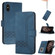 iPhone XS Max Cubic Skin Feel Flip Leather Phone Case - Blue