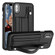 iPhone XS Max Shockproof Leather Phone Case with Wrist Strap - Black