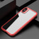 iPhone XS Max iPAKY MG Series Carbon Fiber Texture Shockproof TPU+ Transparent PC Case - Red