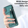 iPhone XS Max Shockproof Leather Phone Case with Wrist Strap - Green