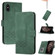 iPhone XS Max Cubic Skin Feel Flip Leather Phone Case - Green
