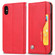iPhone XS Max Knead Skin Texture Horizontal Flip Leather Case with Photo Frame & Holder & Card Slots & Wallet - Red