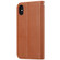 iPhone XS Max Knead Skin Texture Horizontal Flip Leather Case with Photo Frame & Holder & Card Slots & Wallet - Brown