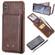 iPhone XS Max Vertical Flip Shockproof Leather Protective Case with Short Rope, Support Card Slots & Bracket & Photo Holder & Wallet Function - Coffee