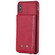 iPhone XS Max Vertical Flip Shockproof Leather Protective Case with Short Rope, Support Card Slots & Bracket & Photo Holder & Wallet Function - Red