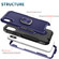 iPhone XS Max 3 in 1 PC + TPU Phone Case with Ring Holder - Navy Blue