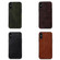 iPhone XS Max Genuine Leather Double Color Crazy Horse Phone Case - Brown