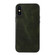iPhone XS Max Genuine Leather Double Color Crazy Horse Phone Case - Green