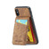 iPhone XS Max Fierre Shann Crazy Horse Card Holder Back Cover PU Phone Case - Brown