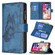 iPhone XS Max Flying Butterfly Embossing Pattern Zipper Horizontal Flip Leather Case with Holder & Card Slots & Wallet - Blue