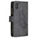 iPhone XS Max Flying Butterfly Embossing Pattern Zipper Horizontal Flip Leather Case with Holder & Card Slots & Wallet - Black