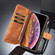 iPhone XS Max DG.MING Retro Oil Side Horizontal Flip Case with Holder & Card Slots & Wallet  - Brown