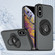 iPhone XS Max Rotating Ring Magnetic Holder Phone Case - Black