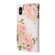 iPhone XS Max Bronzing Painting RFID Leather Case - Rose Flower