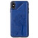 iPhone XS Max Cat Tree Embossing Pattern Shockproof Protective Case with Card Slots & Photo Frame - Blue